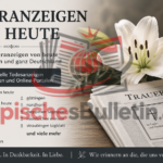traueranzeigen von heute