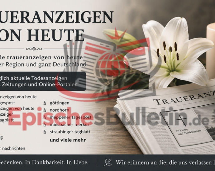 traueranzeigen von heute