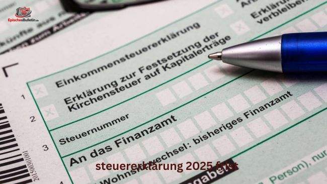 Steuererklärung 2025 Frist