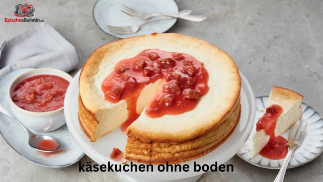 Käsekuchen ohne Boden